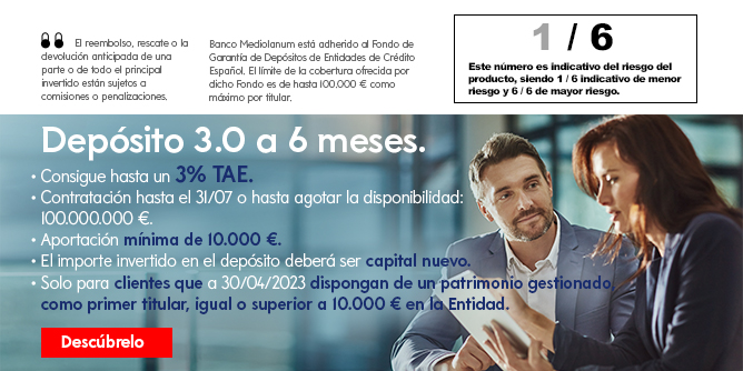 Depósito 3.0 a 6 meses